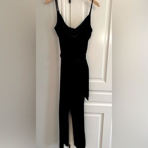 Black Velvet Jumpsuit